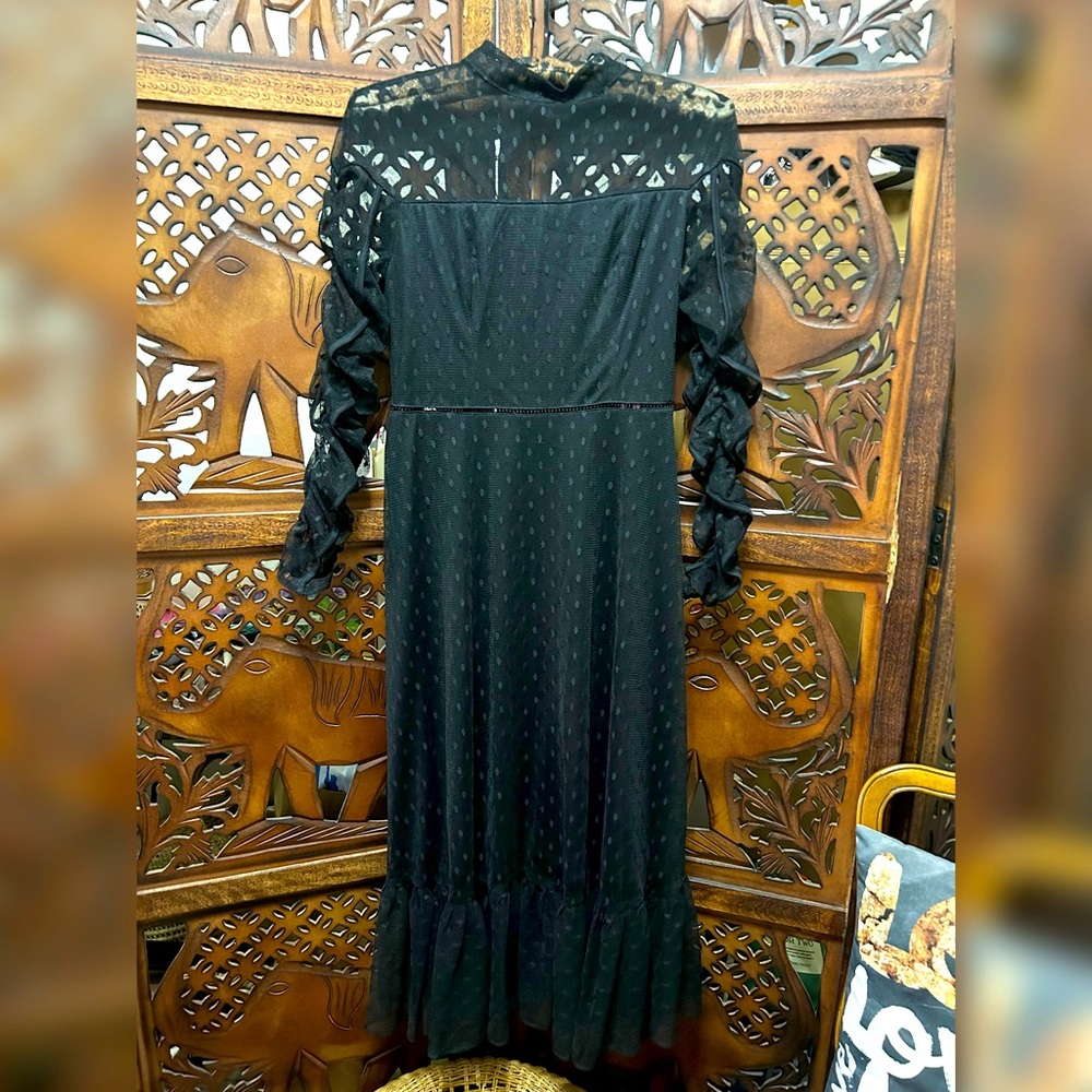 Swiss Dot Midi Dress